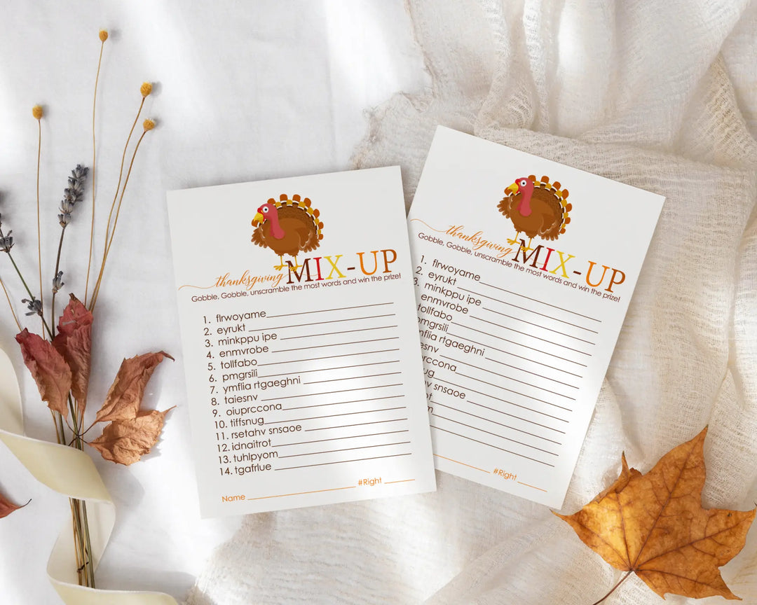 Thanksgiving party supplies