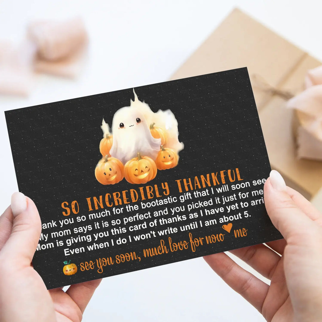 Little boo baby shower thank you cards β gender neutral prewritten notes (pack of 25) - office product