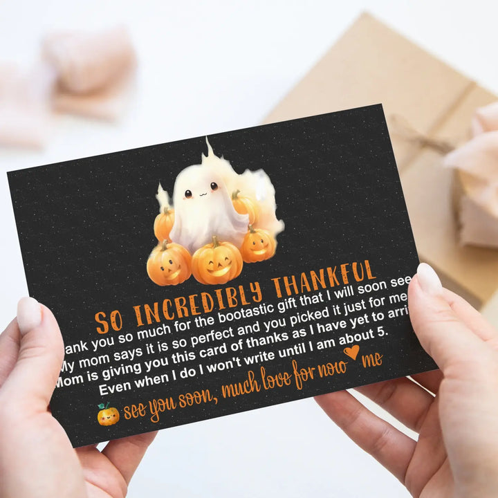 Little boo baby shower thank you cards β gender neutral prewritten notes (pack of 25) - office product