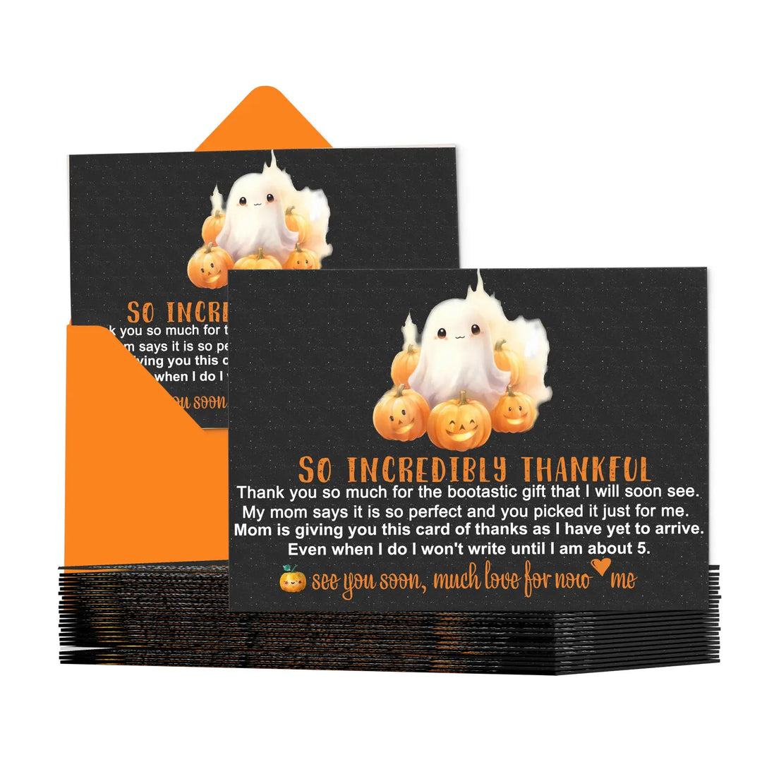 Little boo baby shower thank you cards β gender neutral prewritten notes (pack of 25) - office product