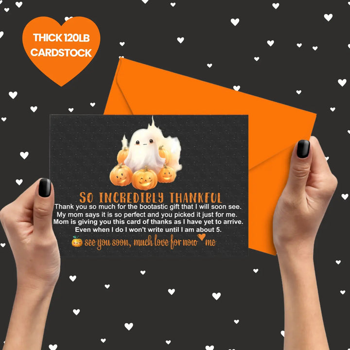 Little boo baby shower thank you cards β gender neutral prewritten notes (pack of 25) - office product