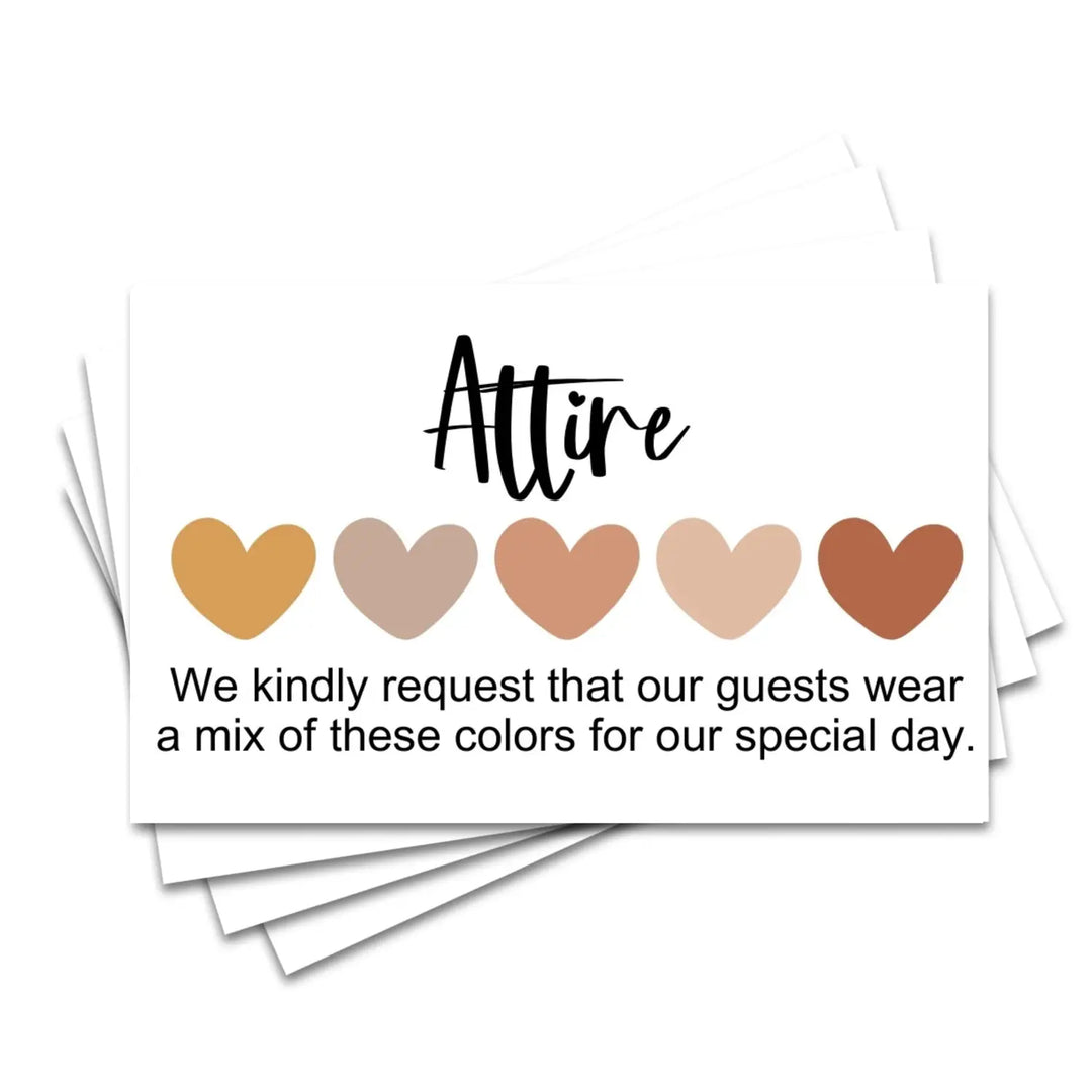 Tuscan sunset customizable party attire cards (sets of 100) - invitations