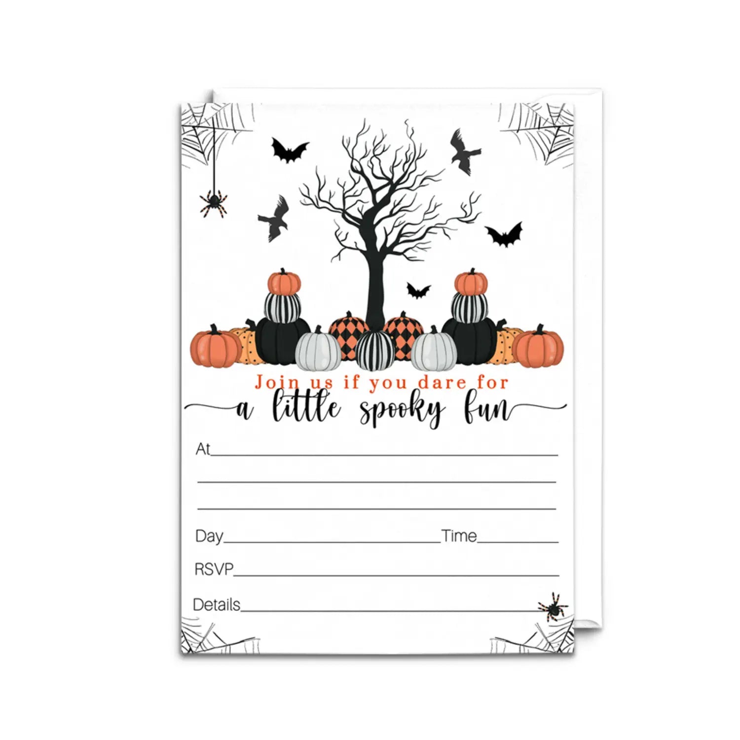 Bewitched halloween invitations - 25ct versatile 5x7