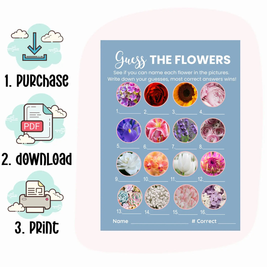 Blue bridal shower game bundle - instant download of 4 fun wedding games with answer keys (copy) - party