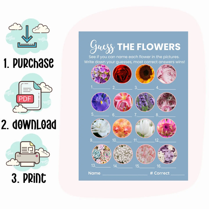 Blue bridal shower game bundle - instant download of 4 fun wedding games with answer keys (copy) - party