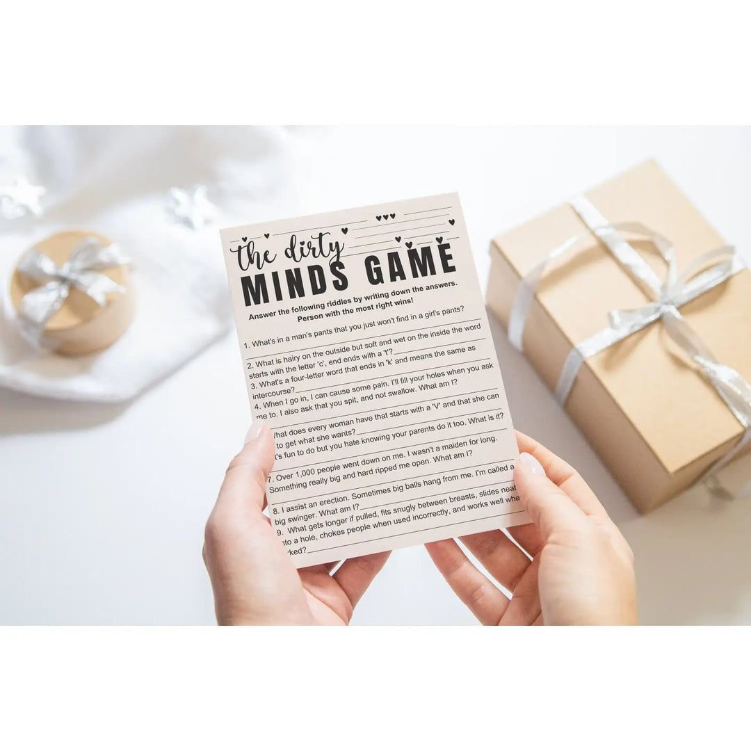 Bohemian bliss dirty or clean minds trivia - printable hilarious adult party game - games