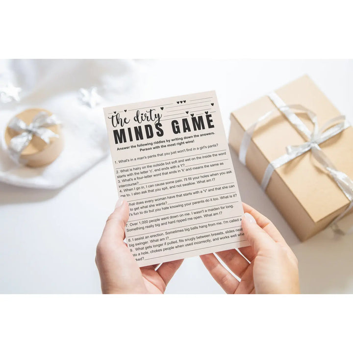 Bohemian bliss dirty or clean minds trivia - printable hilarious adult party game - games