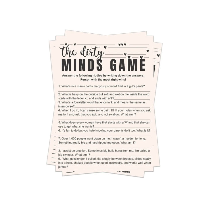 Bohemian bliss dirty or clean minds trivia - printable hilarious adult party game - games