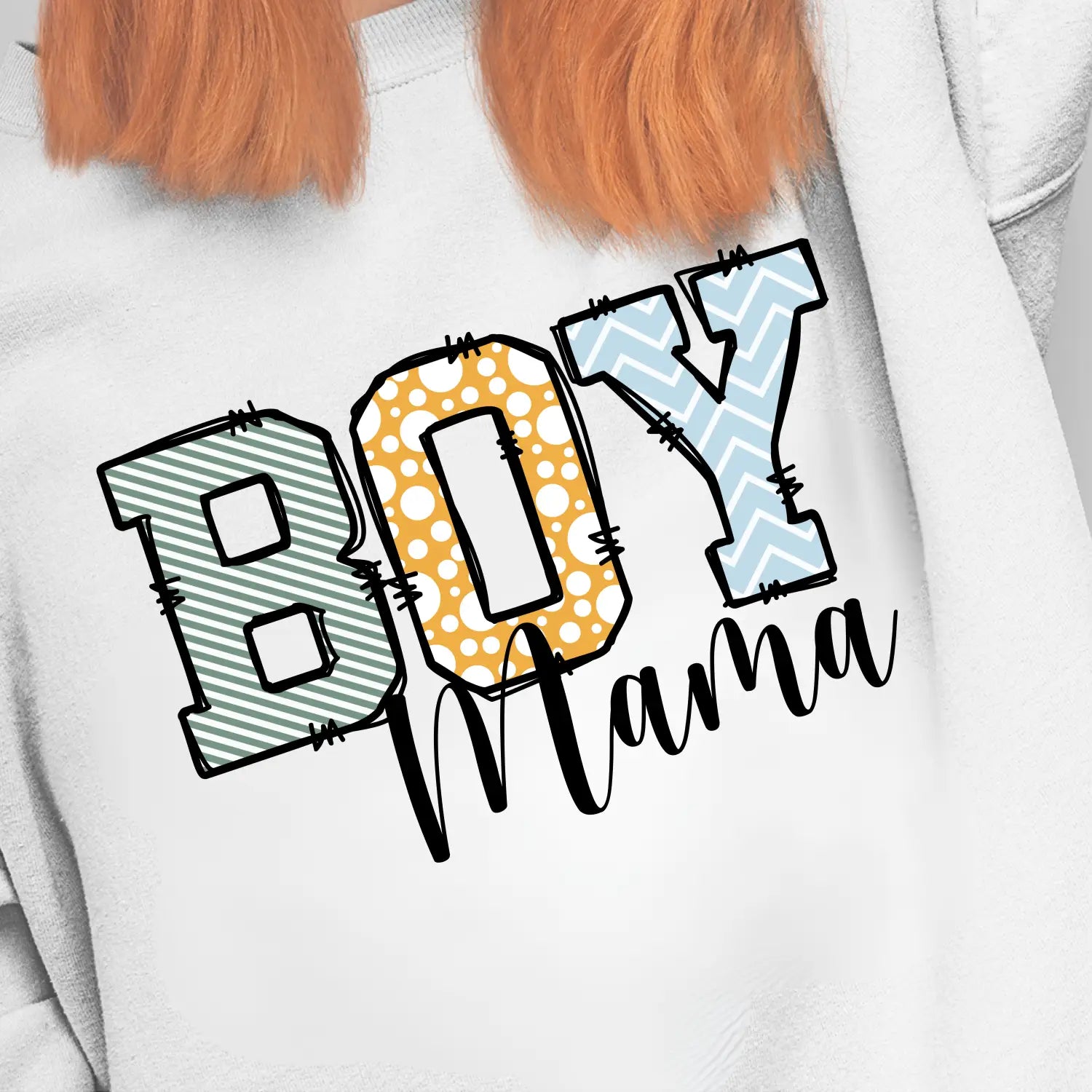 Boy mama crewneck sweatshirt cozy gift for moms baby shower cute parenting apparel mother’s day casual wear pregnancy