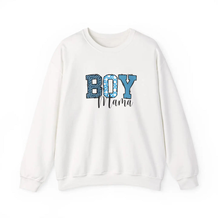 Boy mama crewneck sweatshirt cozy gift for moms cute parenting apparel mother’s day casual wear family gatherings