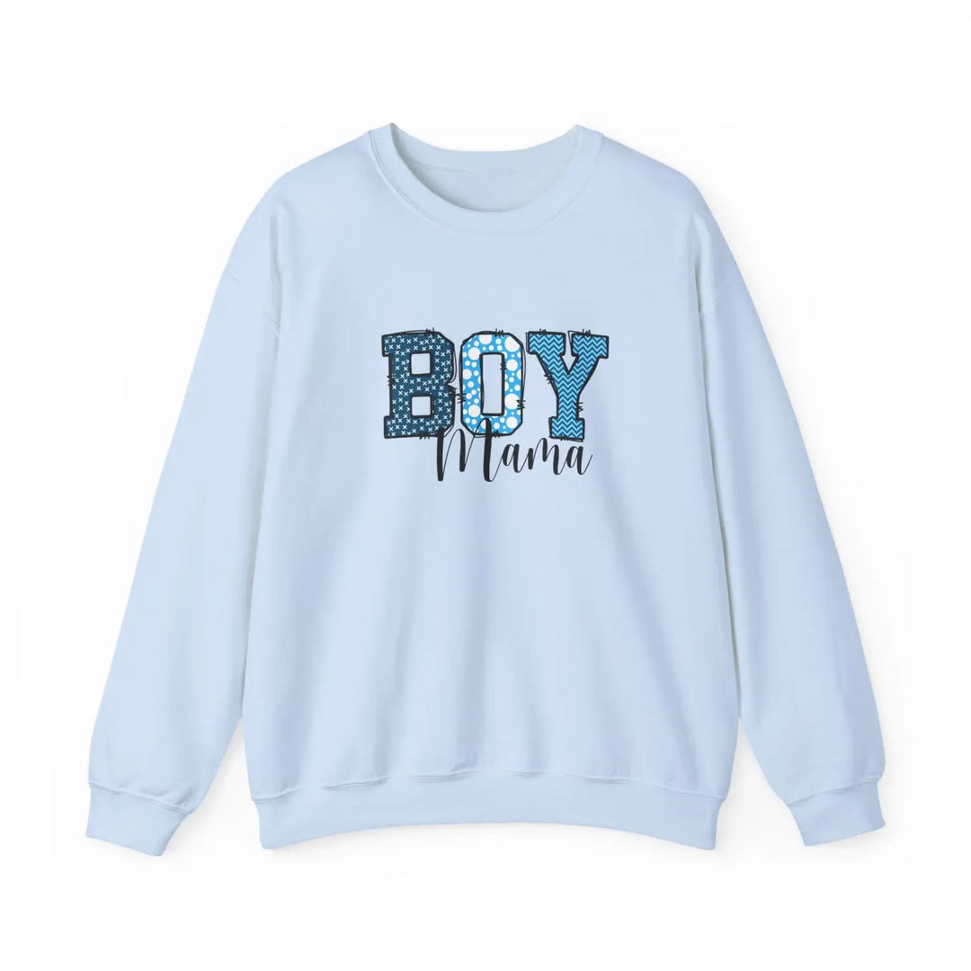 Boy mama crewneck sweatshirt cozy gift for moms cute parenting apparel mother’s day casual wear family gatherings