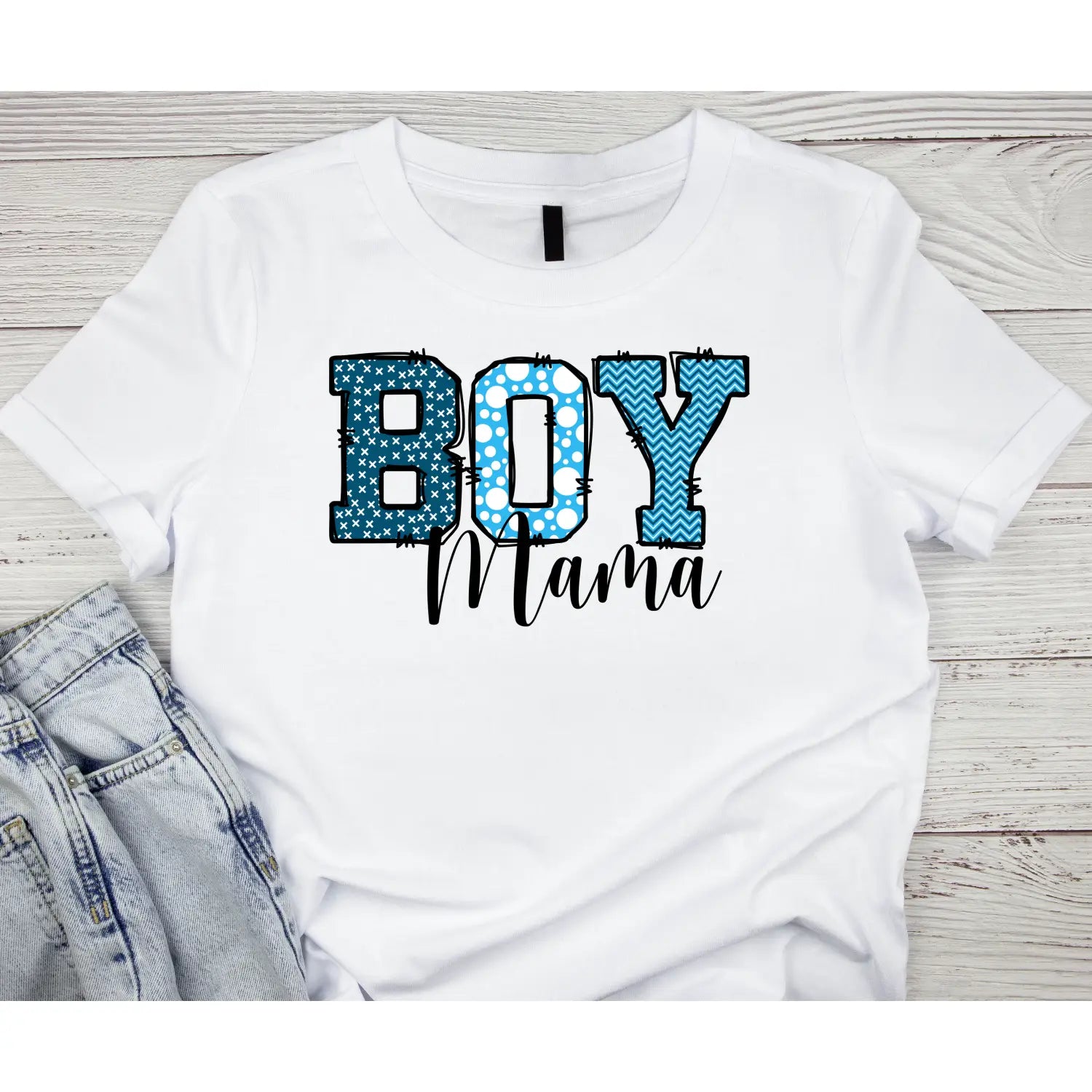 Boy mama women’s softstyle tee colorful graphic mom gift t-shirt proud shirt casual wear family idea