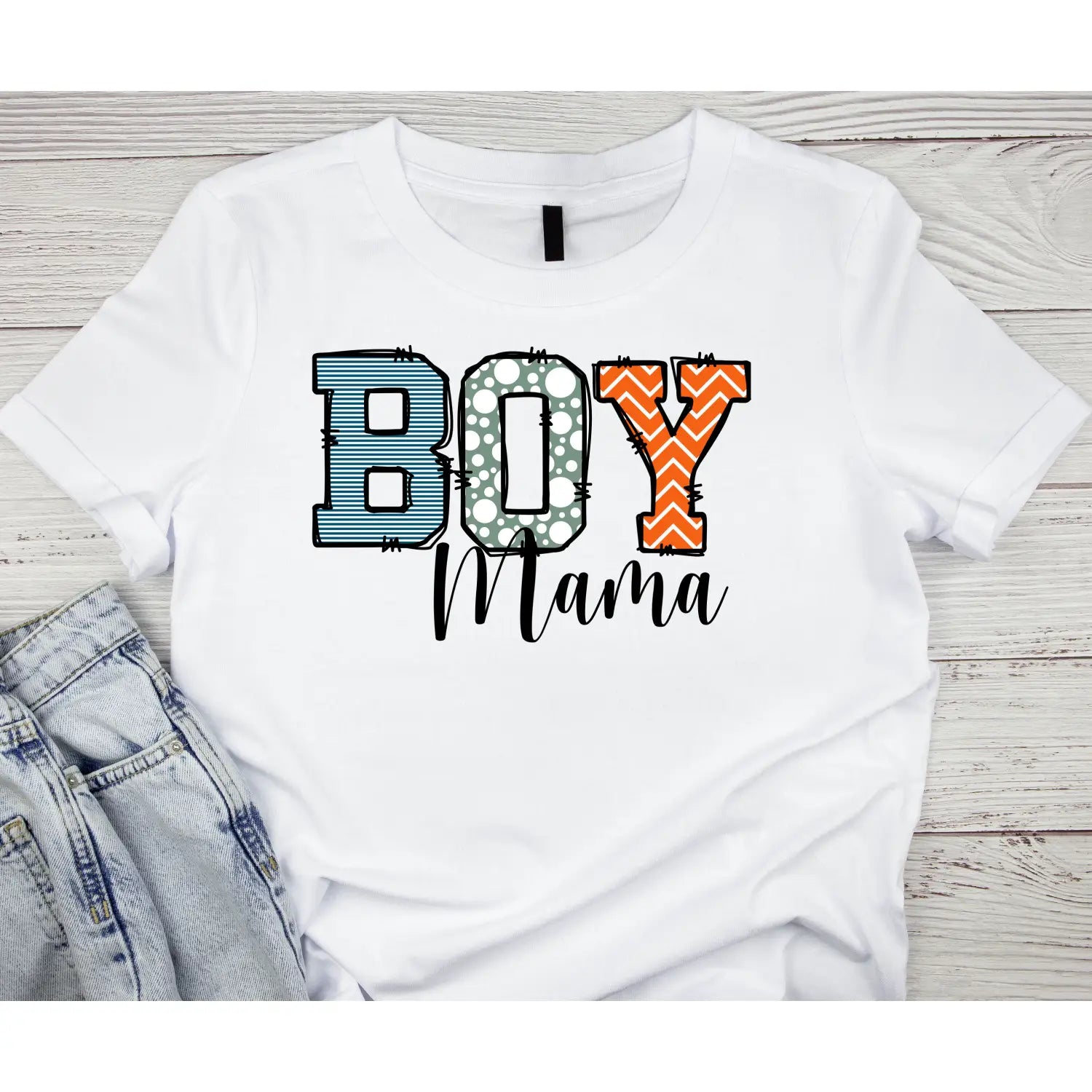 Boy mama women’s softstyle tee fun graphic mom gift t-shirt proud shirt casual baby shower pregnancy announcement outfit