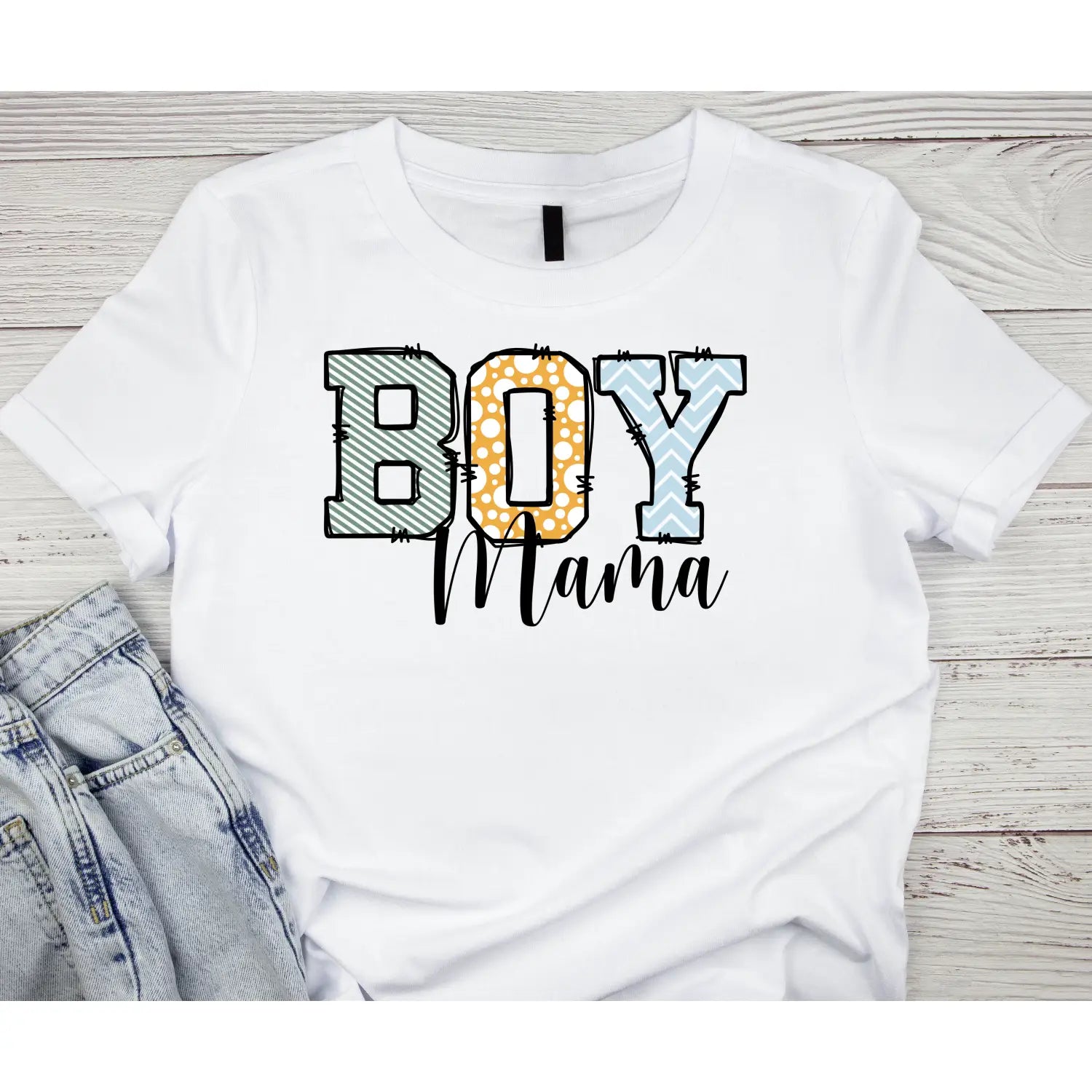 Boy mama women’s softstyle tee fun graphic mom gift t-shirt proud shirt casual baby shower pregnancy announcement outfit