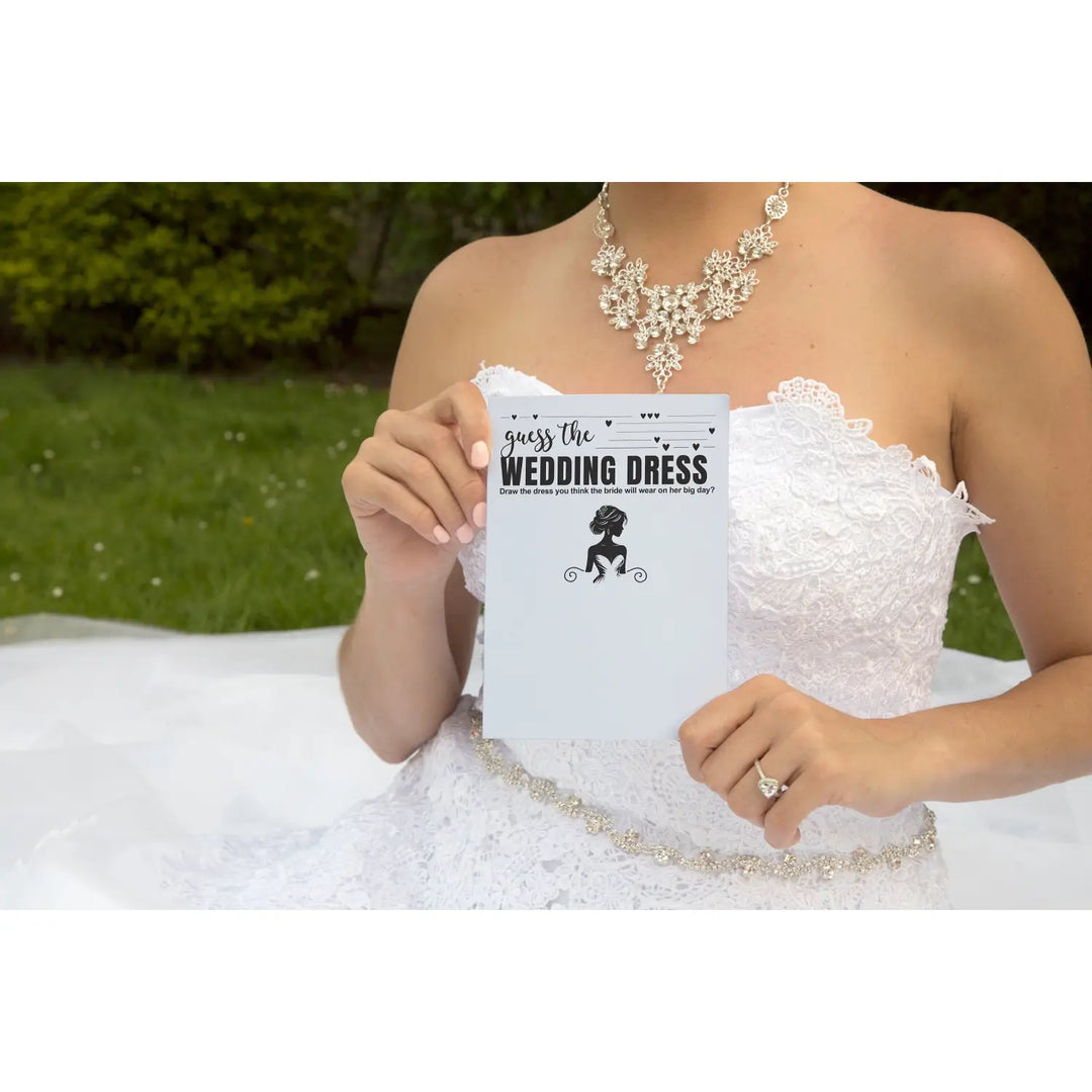 Bridal shower drawing game - sketch & guess - modern blue minimalist style - pdf instant download - party games