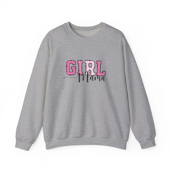 Girl mama crewneck sweatshirt pink gift for mom cute parenting apparel mother’s day wear family gatherings baby shower