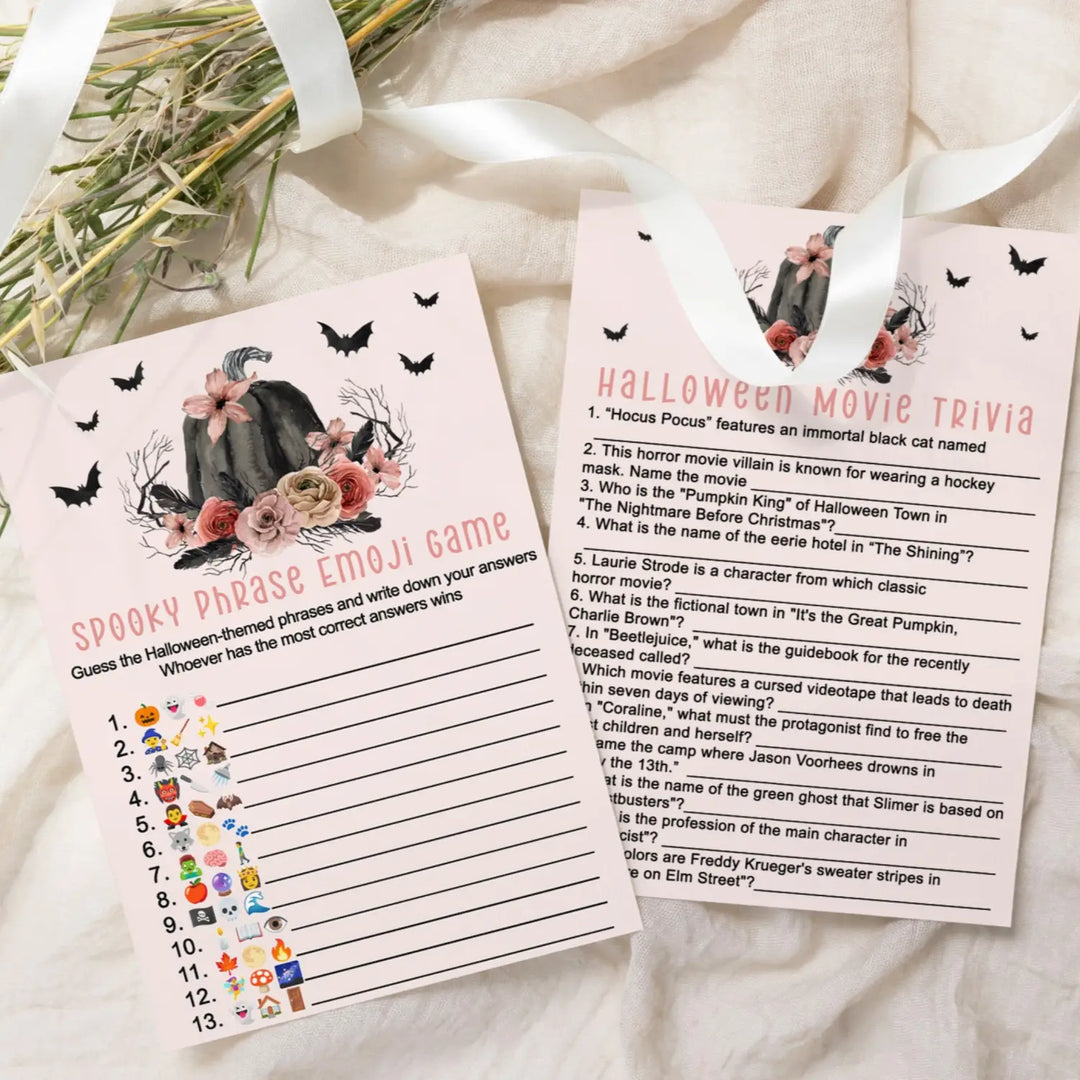 Gothic pumpkin halloween party game bundle 25 pack - games