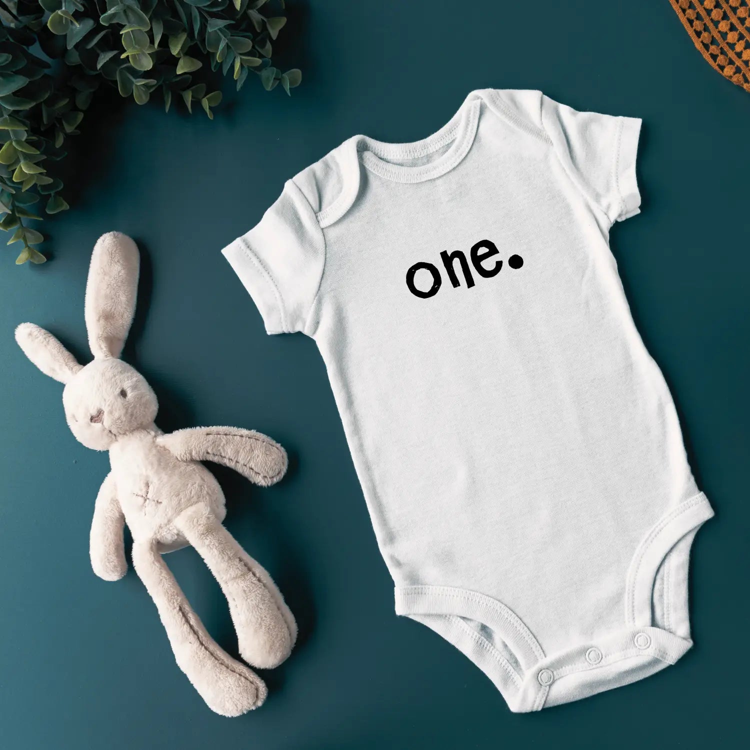 Minimalist baby bodysuit cute one year old gift infants outfit shower toddler birthday unisex clothes black and white