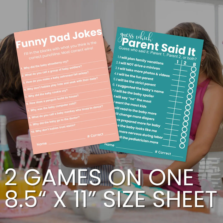 Printable baby shower game bundle - 4 fun games - instant download pdf himalayan collection - partry