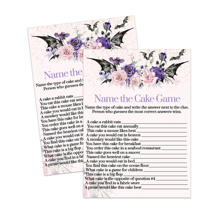 Printable bridal shower guess the cake game - pdf download - party games