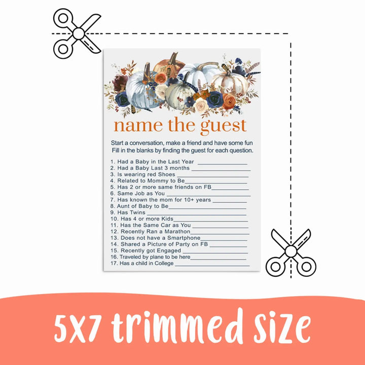 Pumpkin baby shower find the guest game printable pdf diy download halloween - party games