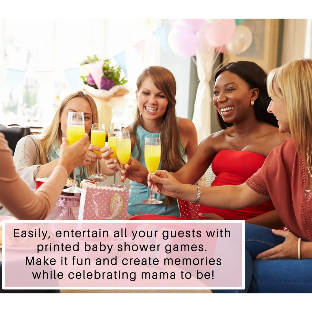 Woodland forest baby shower bingo game - rustic gender neutral design - party games