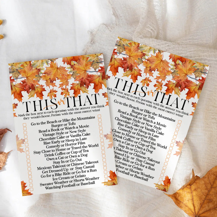 Would she rather fall bridal shower game - halloween birthday or wedding fun 25 cards for the bride’s best moments