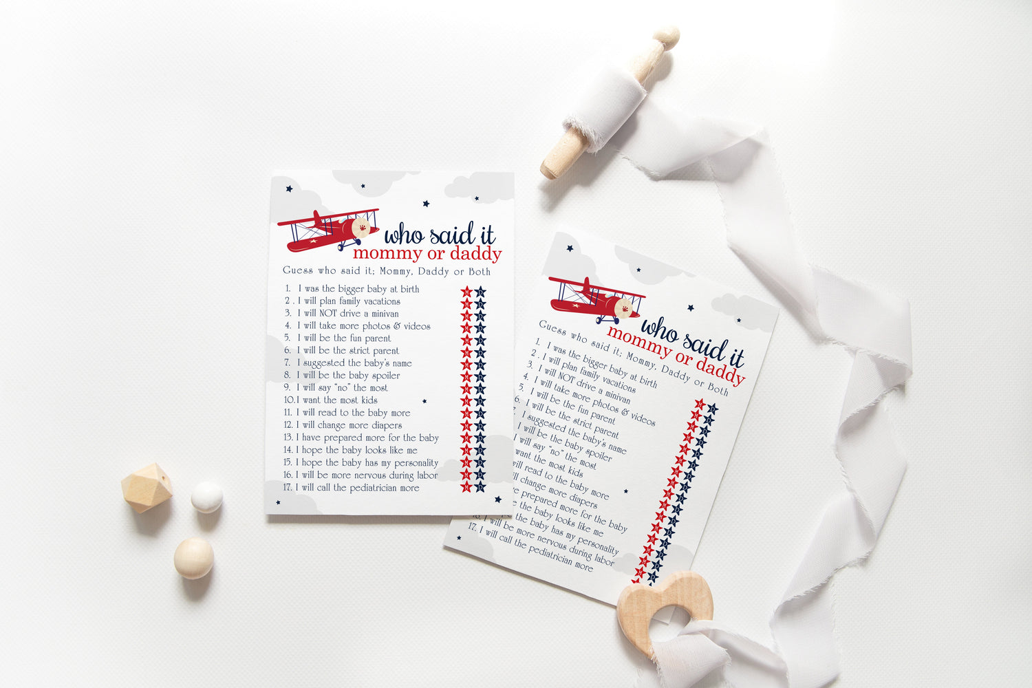 Airplane baby shower themed party supplies