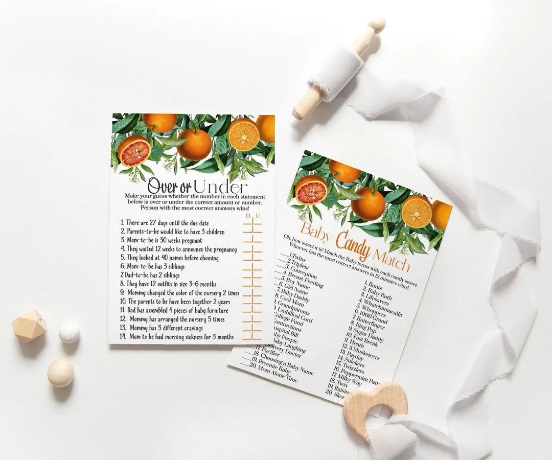 Baby shower candy bar match game - fun & interactive!