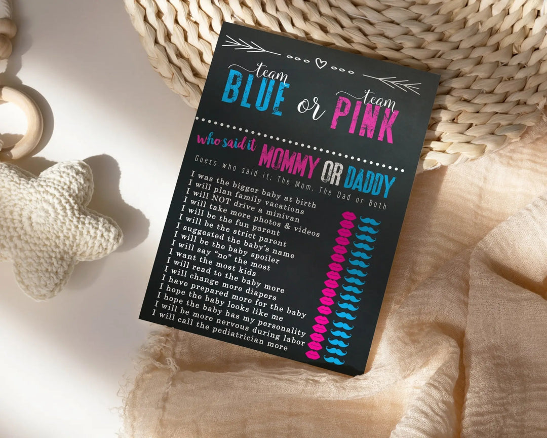 Baby shower gender reveal ideas