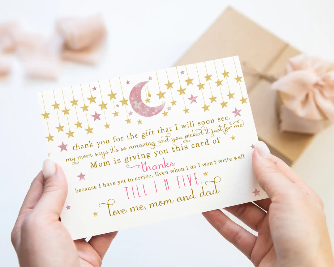 Baby shower thank you cards