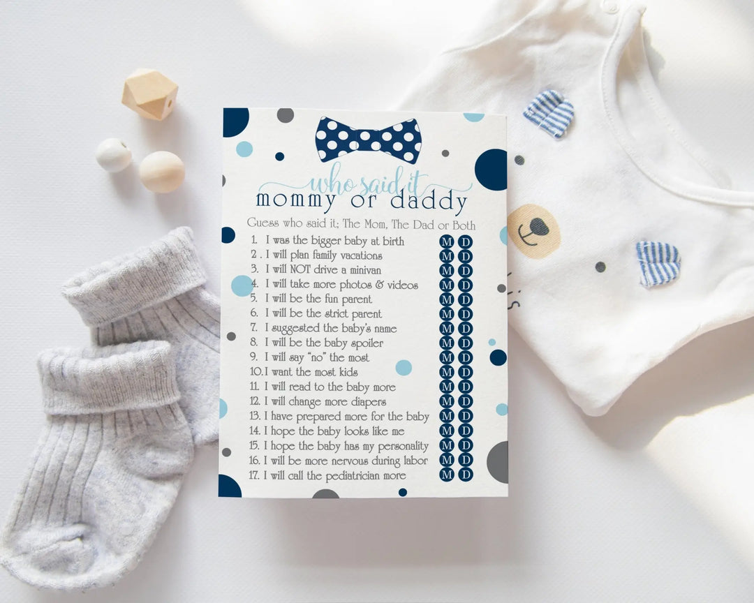 Bow Tie Themed Baby Shower Ideas