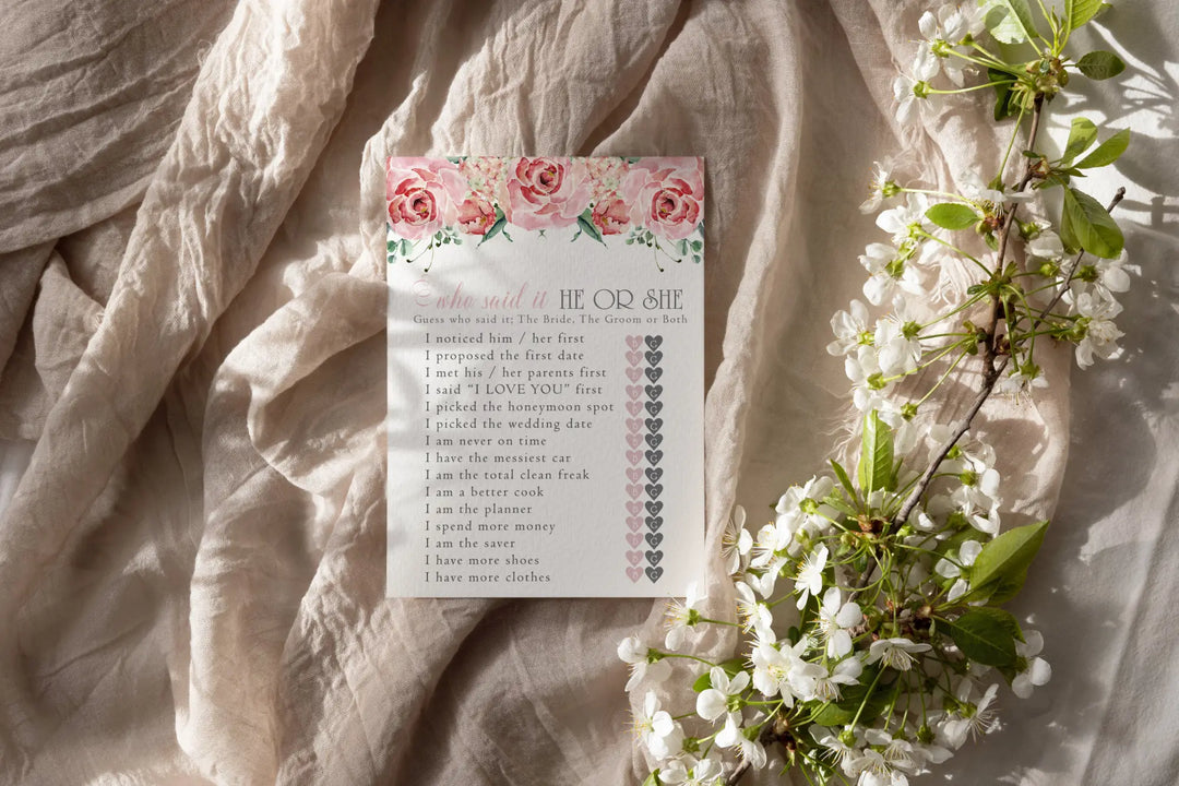 Charming bridal shower collection