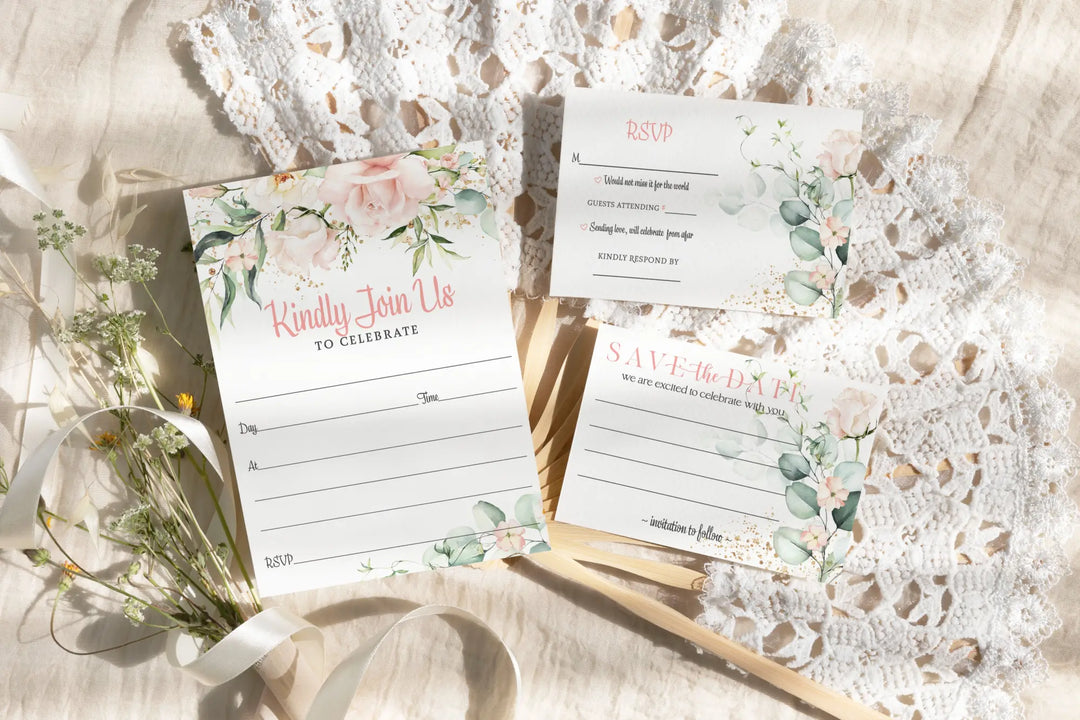 Elegant wedding invitations customizable & memorable