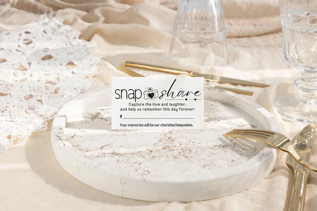 Elegant wedding table tags – party labels