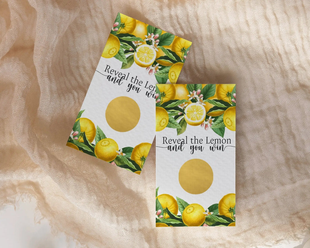 Floral scratch off party games