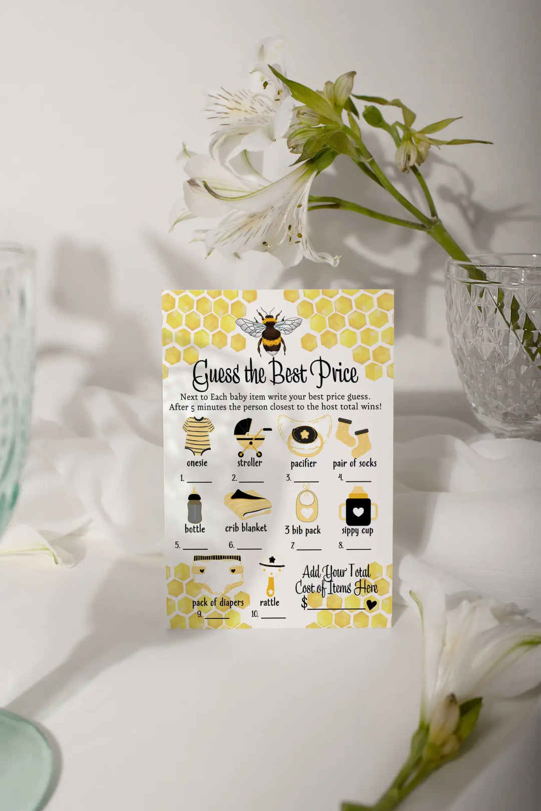 Mama bee baby shower theme cute & customizable décor
