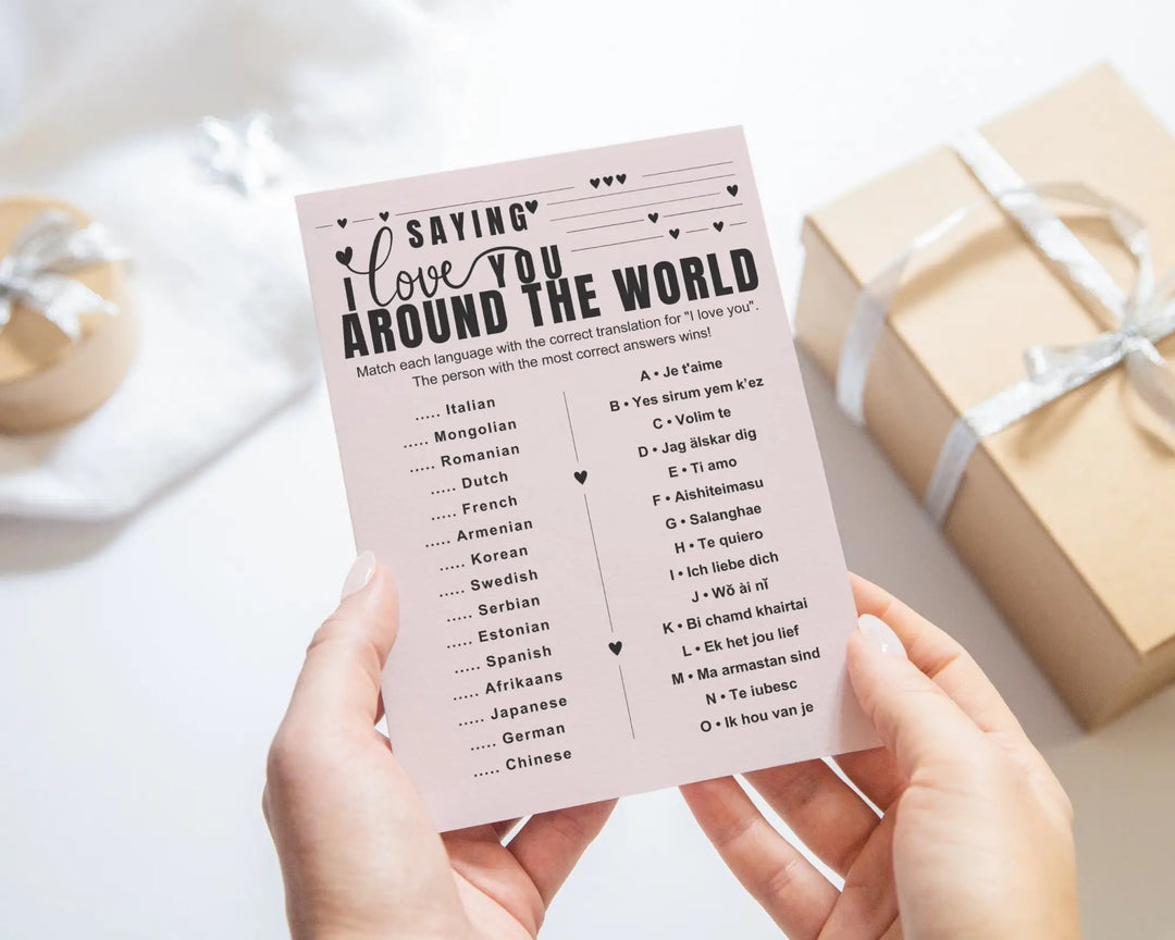 Printable party games