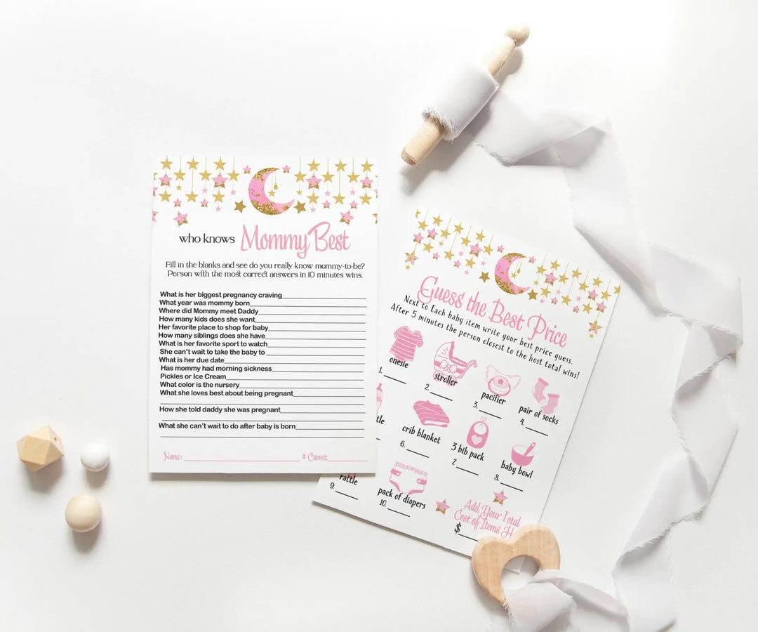 Twinkle little star shower collection invites & games