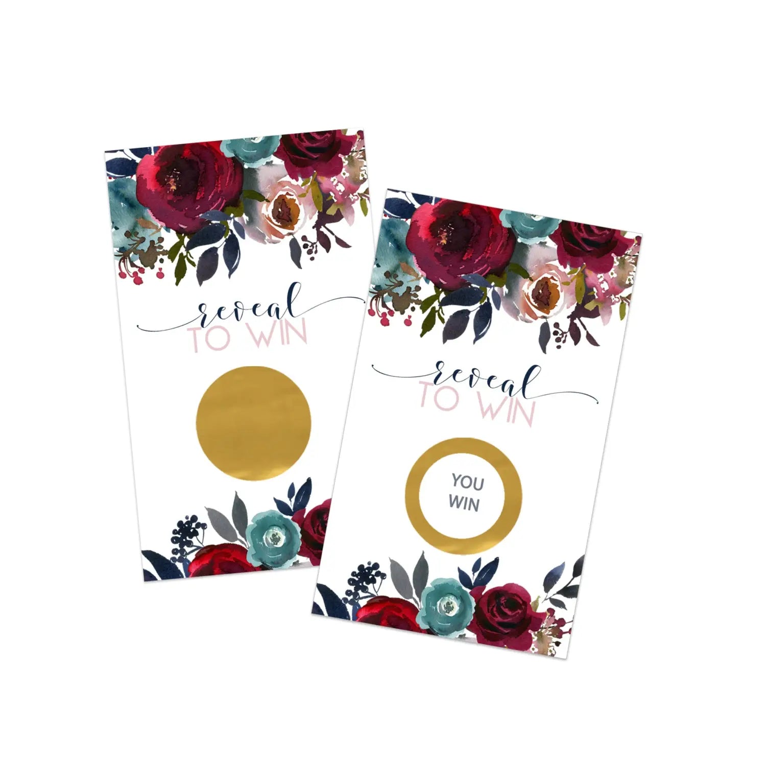 Boho bridal shower games floral - 28 pack - fun scratch off raffle cards wedding game or engagement party ideas
