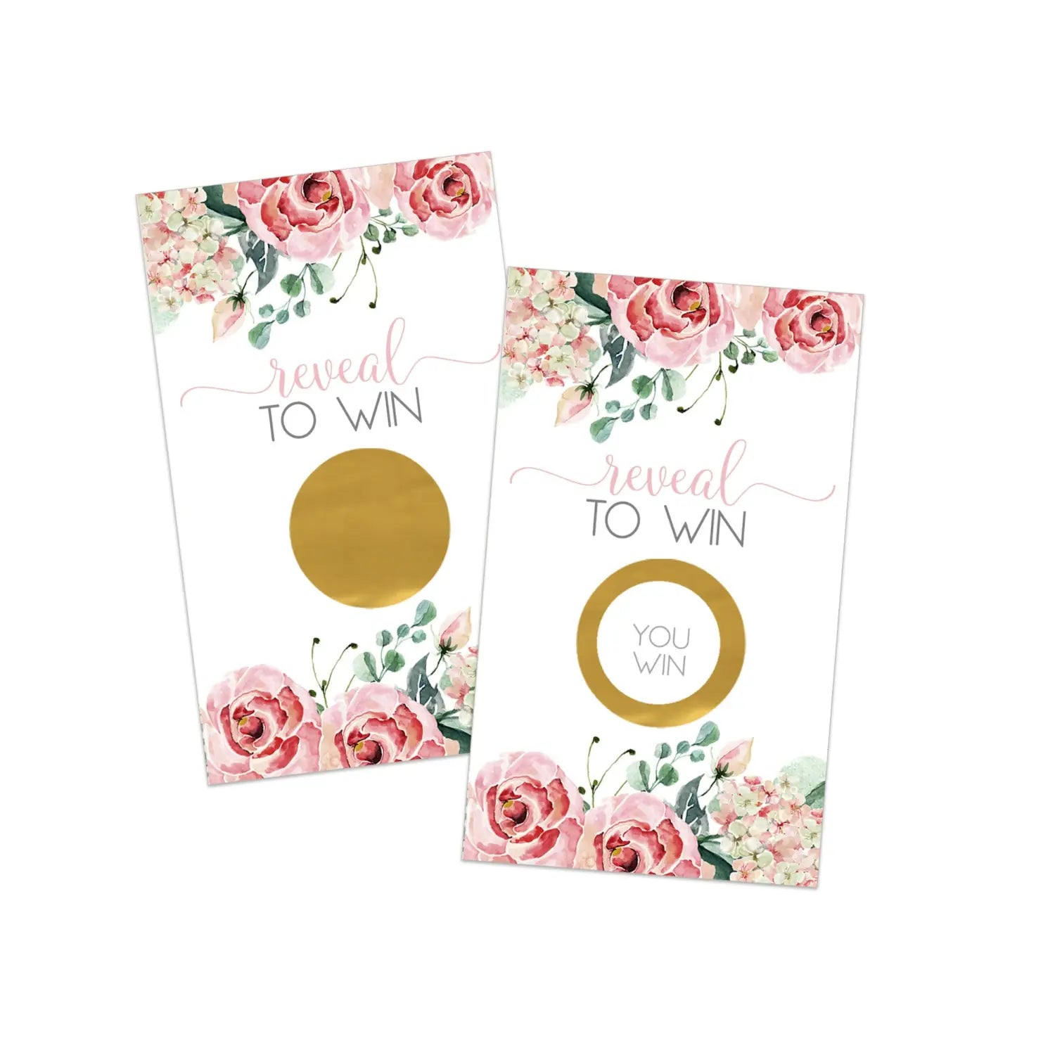 Pink bridal shower games - 30 pack - scratch off raffle cards fun ideas for wedding activities lottery tickets or door