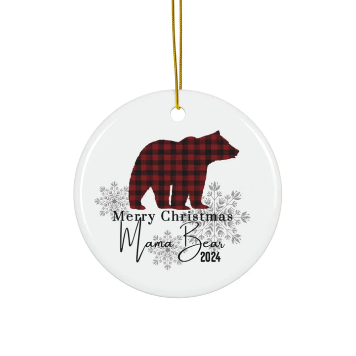 Ceramic ornaments lumberjack style christmas decor personalized xmas tree decoration 4 shapes heart star snowflake
