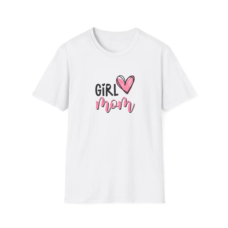 Girl love mom t-shirt mother’s day gift women’s casual tee cute family shirts unisex graphic heart design top - xs