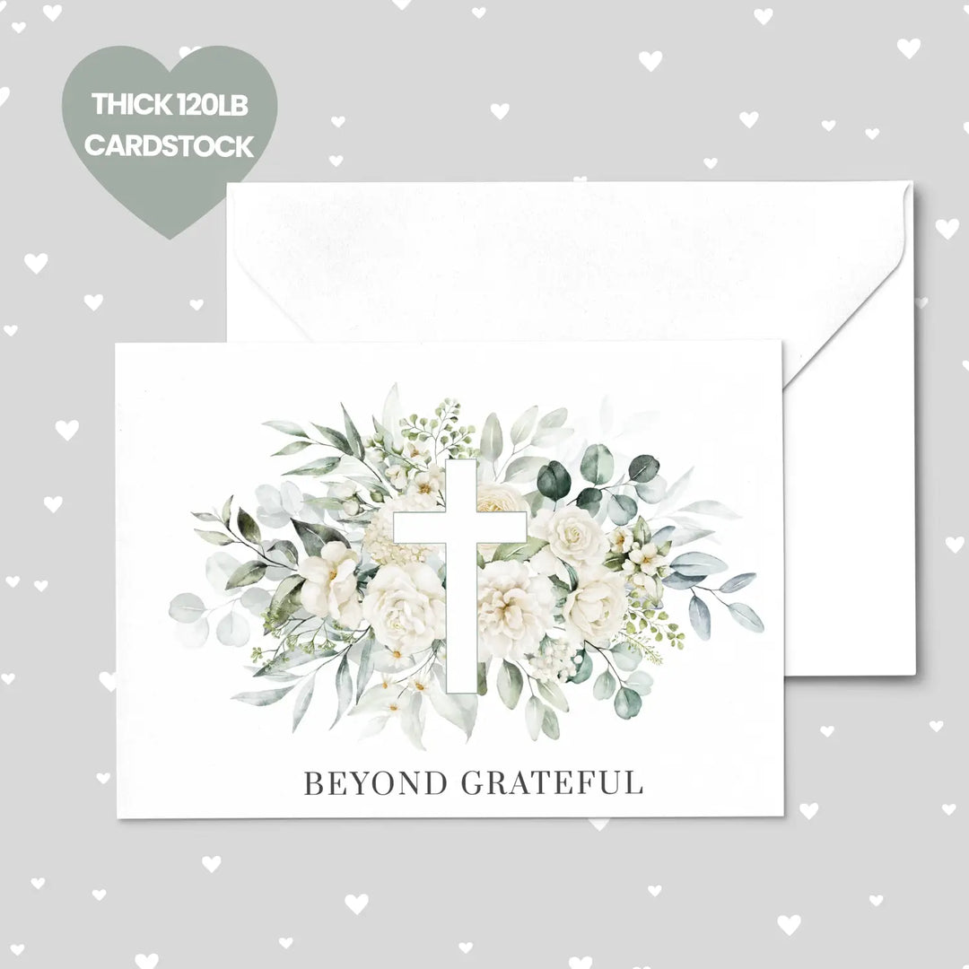 Rustic elegance thank you cards with envelopes (25 pack) - card