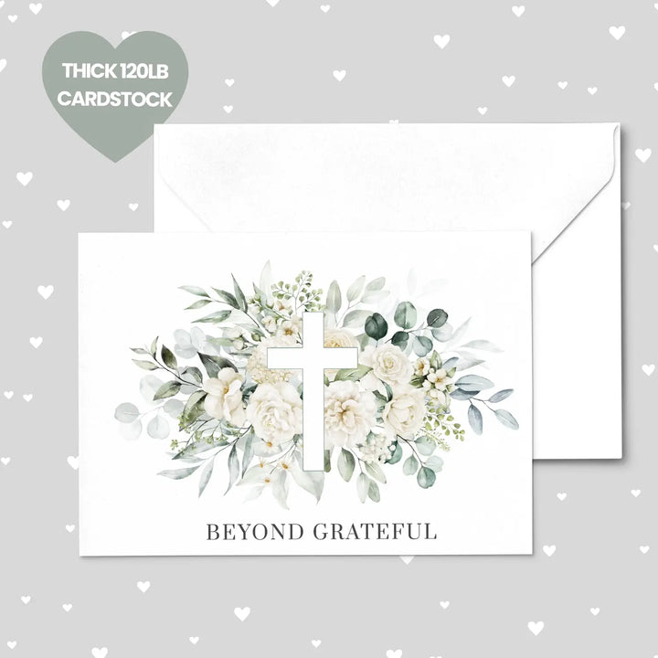 Rustic elegance thank you cards with envelopes (25 pack) - card