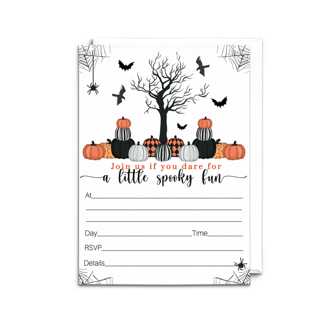 Bewitched Halloween Invitations - 25ct, Versatile, 5x7 - Paper Clever Party