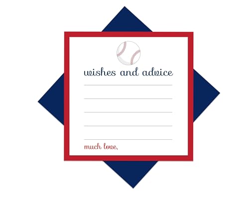 Sports-Themed Advice Cards - Baseball Design - Paper Clever Party