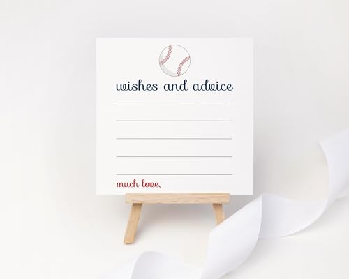 Sports-Themed Advice Cards - Baseball Design - Paper Clever Party