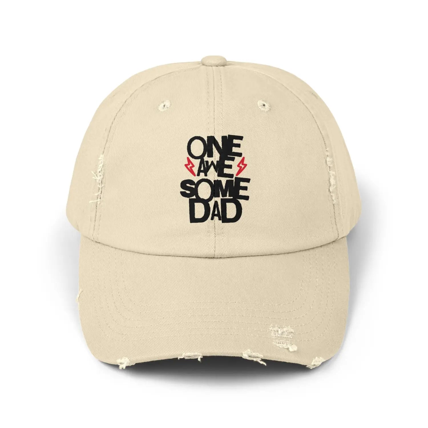 Distressed cap vintage style hat casual outfit accessory laid-back charm cozy days beach unisex gift for father’s day