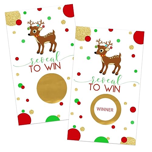 Christmas Party Games Adults, Office, Group, Family, Holiday Scratcher TicketsPaper Clever Party